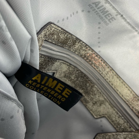 Aimee Kestenberg Leather Crossbody Satchel with Gold Hardware - Picture 10 of 12